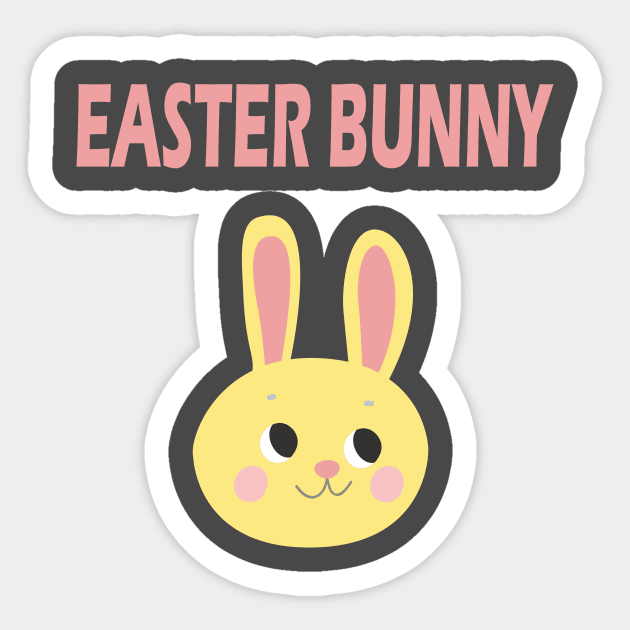 Easter Bunny Sticker by JevLavigne